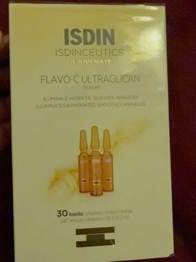 Isdinceutics Flavo-C Ultraglican Serum Ampoules - Gold
